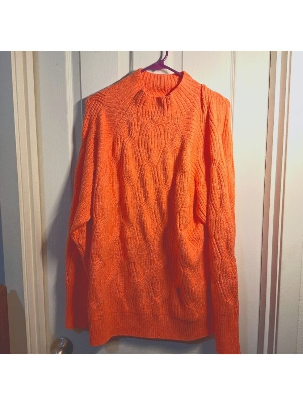 Amazon Essentials Orange Cowl Neck Sweater